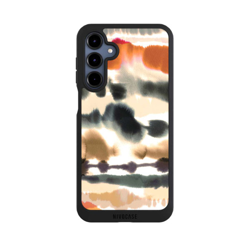 Samsung Galaxy A16 5G NIVOpure Lignes d'aquarelle nautique douces orange