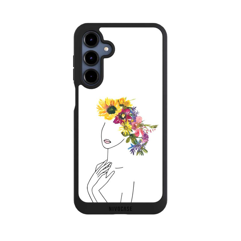 Galaxy A16 5G NIVOpure Line Art Woman flowercrown