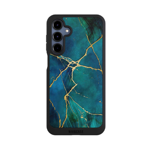 Samsung Galaxy A16 5G NIVOpure Mineral glamour blue gold look