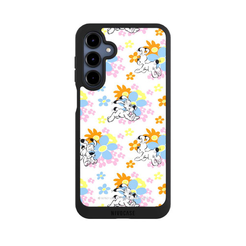 Samsung Galaxy A16 5G NIVOpure Idéfix sur fleurs colorées