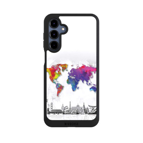Samsung Galaxy A16 5G NIVOpure Weltkarte mit Skyline