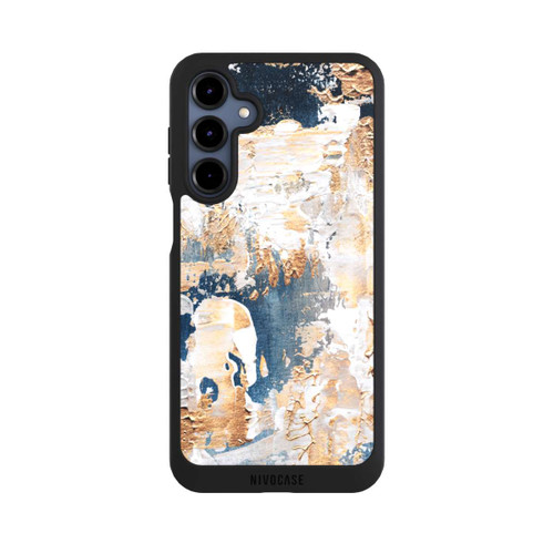 Samsung Galaxy A16 5G NIVOpure Abstraktion Blau und Gold
