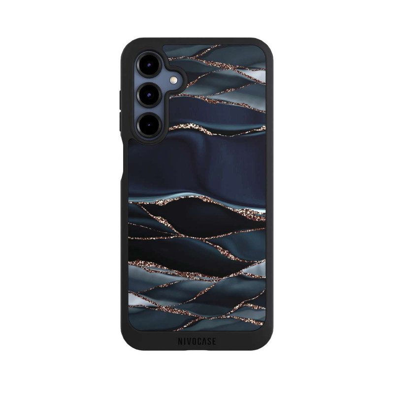 Galaxy A16 5G NIVOpure Rayures Gris Foncé Look Doré