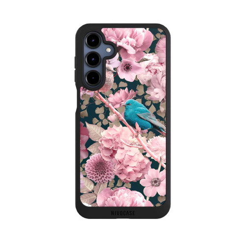 Samsung Galaxy A16 5G NIVOpure Spatzen im rosa Blumenmuster