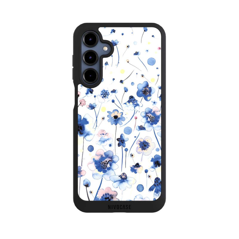 Galaxy A16 5G NIVOpure Aquarelltinte blaue Blumen