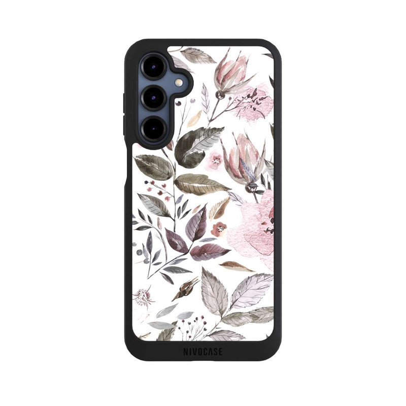 Galaxy A16 5G NIVOpure Aquarelle Fleurs Roses Brunes