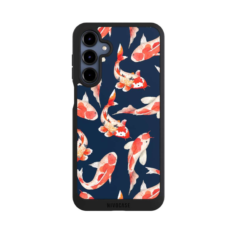 Galaxy A16 5G NIVOpure Koi auf blauem Hintergrund