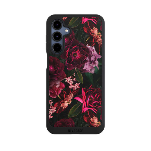 Samsung Galaxy A16 5G NIVOpure Dark Red and Pink Flowers