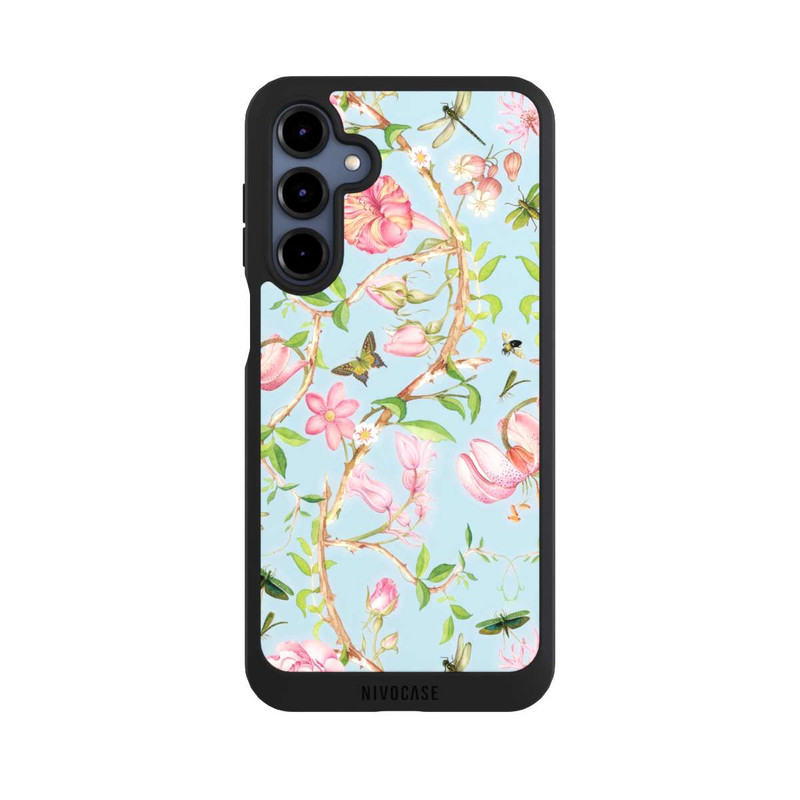 Galaxy A16 5G NIVOpure Vintage botanische Blumen in blau
