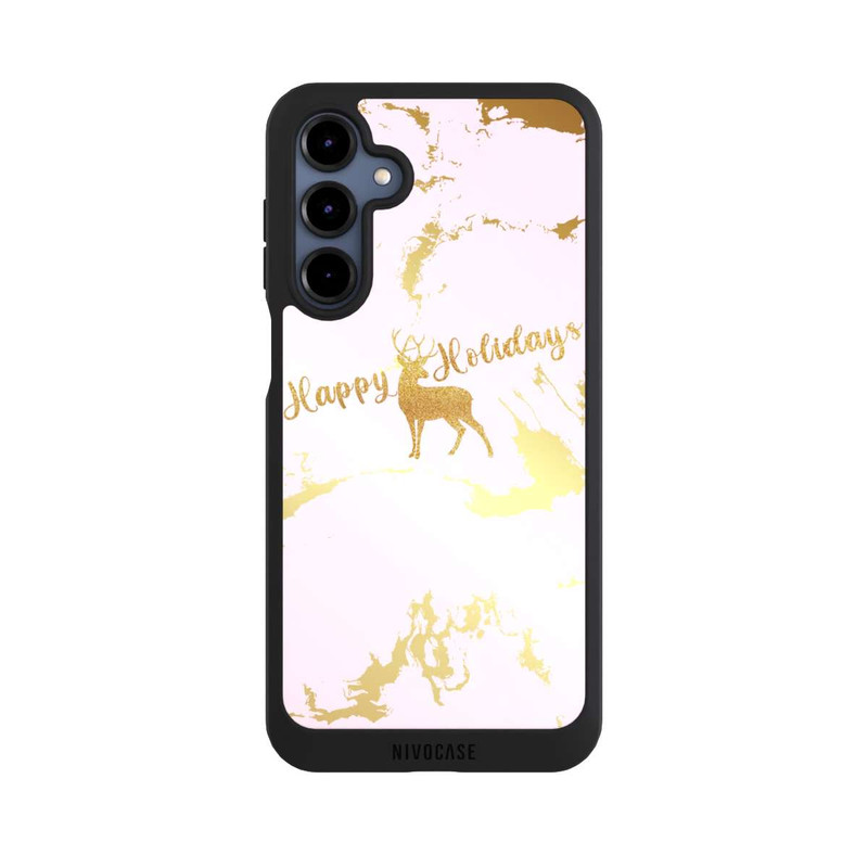 Galaxy A16 5G NIVOpure Happy Holidays Reindeer Gold