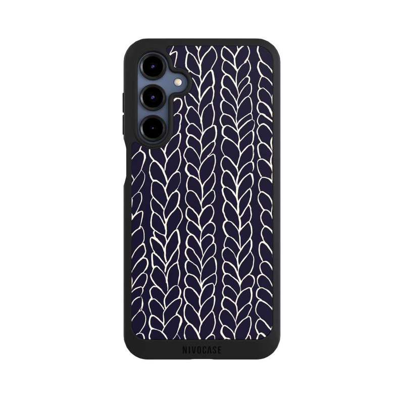 Galaxy A16 5G NIVOpure Wool Braids Drawings Navy
