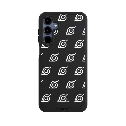 Samsung Galaxy A16 5G NIVOpure Konoha Pattern Blanc sur Fond Transparent