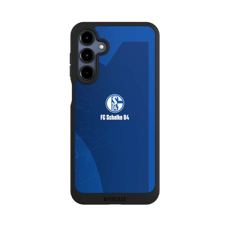 Galaxy A16 5G NIVOpure Schalke 04 Blauer Hintergrund Mit Logo