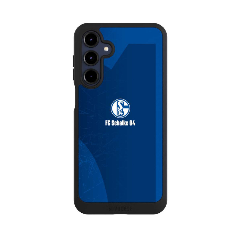 Galaxy A16 5G NIVOpure Schalke 04 Blauer Hintergrund Mit Logo