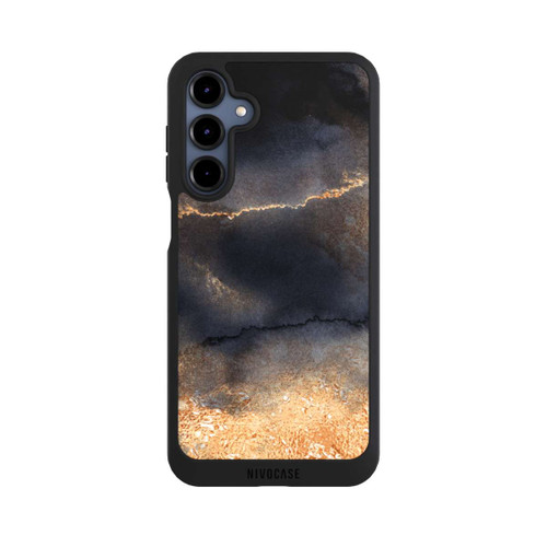 Samsung Galaxy A16 5G NIVOpure Schwarzer Marmor Goldstaub Look