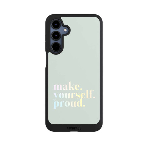 Samsung Galaxy A16 5G NIVOpure Make Yourself Proud Zitat-Minze und Farbverlauf