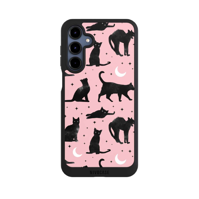 Galaxy A16 5G NIVOpure Lune & Chats Fond Rose