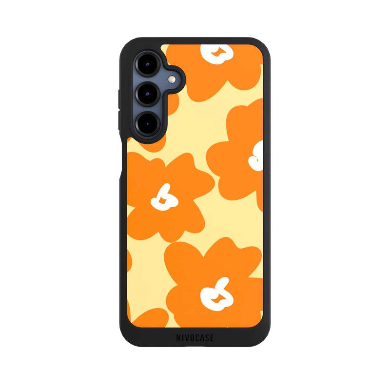 Galaxy A16 5G NIVOpure Fleurs Rétro Jaune & Orange