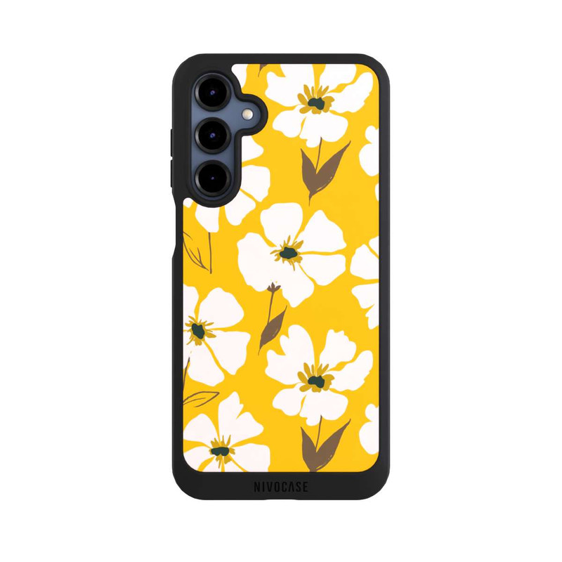 Galaxy A16 5G NIVOpure Blumenwiese auf Gelb Ocker