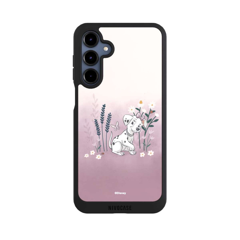 Galaxy A16 5G NIVOpure Les 101 Dalmatiens avec des fleurs