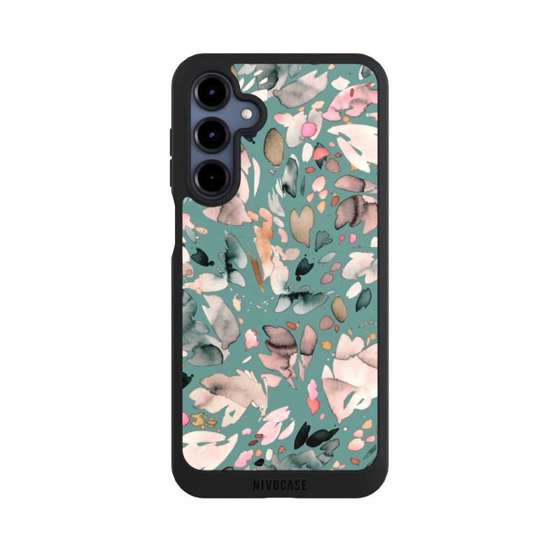Galaxy A16 5G NIVOpure Abstrakte Blumenblätter grün