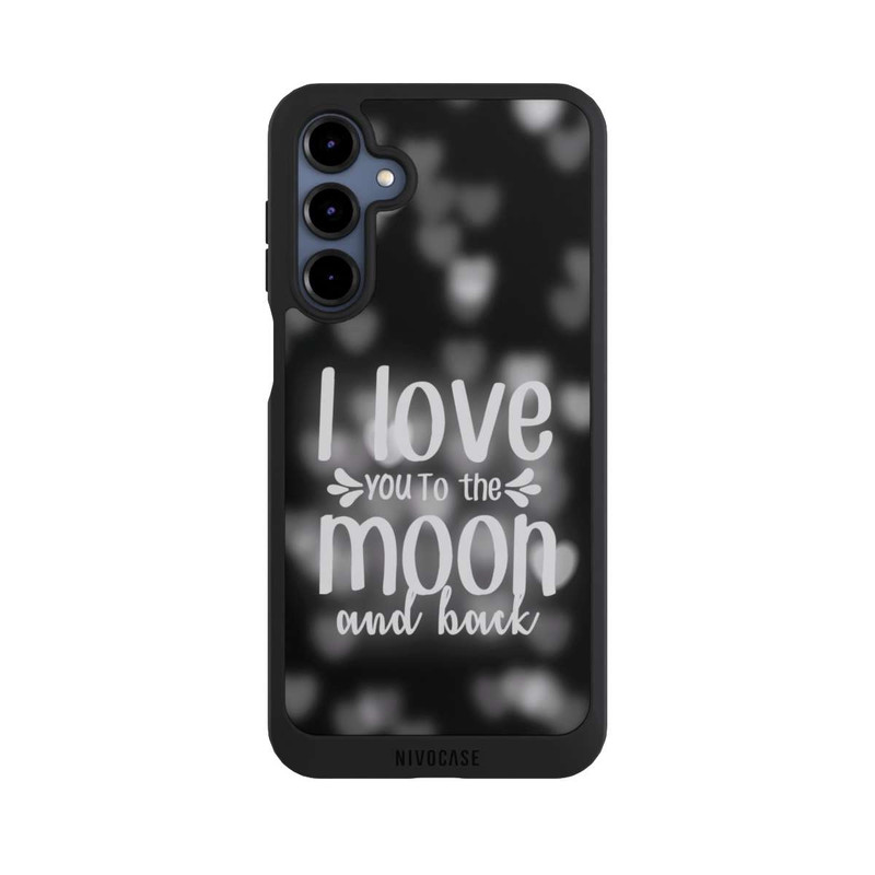 Galaxy A16 5G NIVOpure I Love You to The Moon And Back Black Hearts