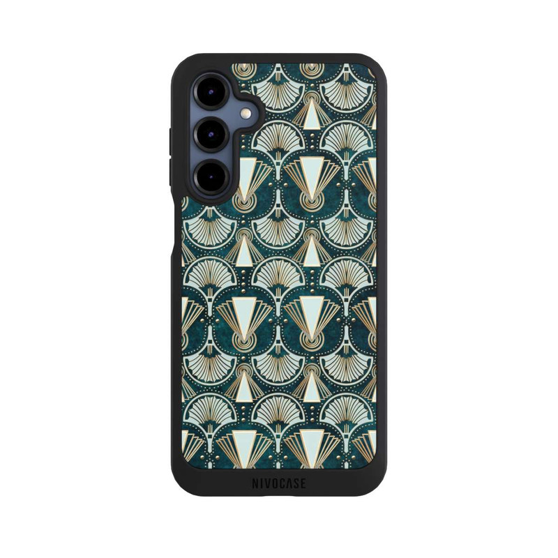 Galaxy A16 5G NIVOpure Art Deco Green Pattern