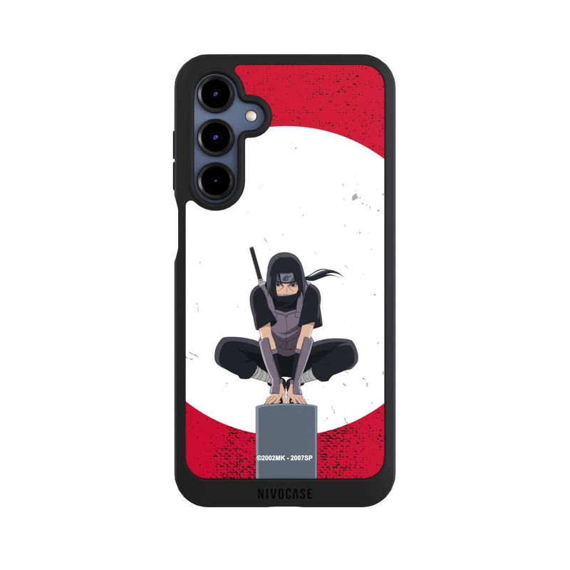 Galaxy A16 5G NIVOpure Itachi Uchiha Symbol Roter Hintergrund