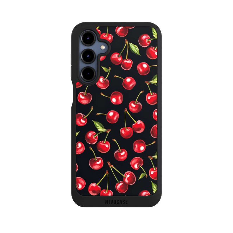 Galaxy A16 5G NIVOpure Cherry Pattern Black with AI