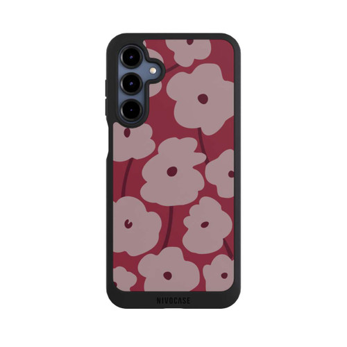 Samsung Galaxy A16 5G NIVOpure Minimalistische Blumen Bordeaux