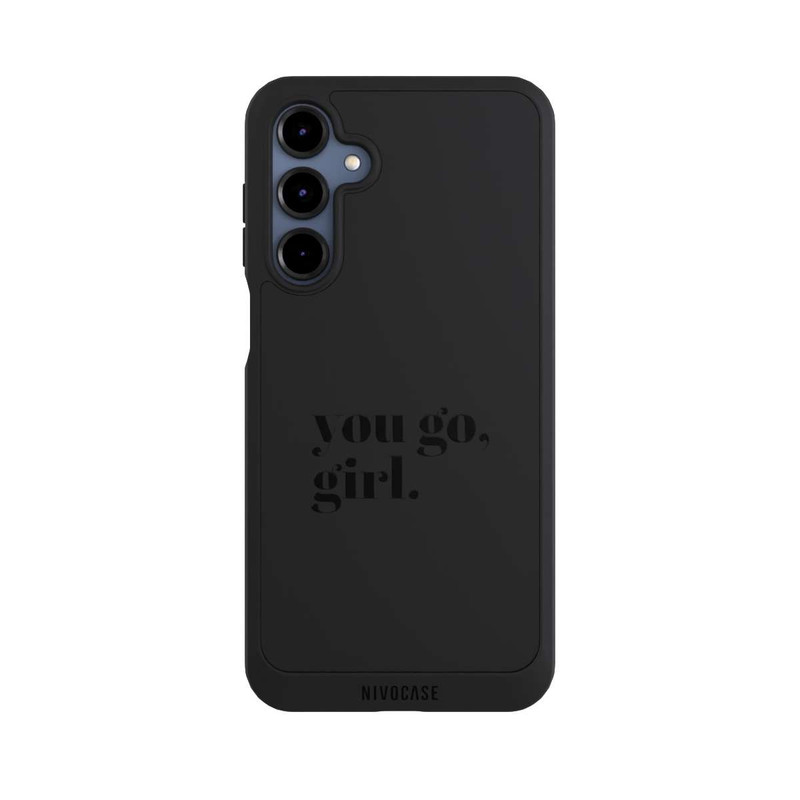 Galaxy A16 5G NIVOpure You Go Girl Schwarz Transparent