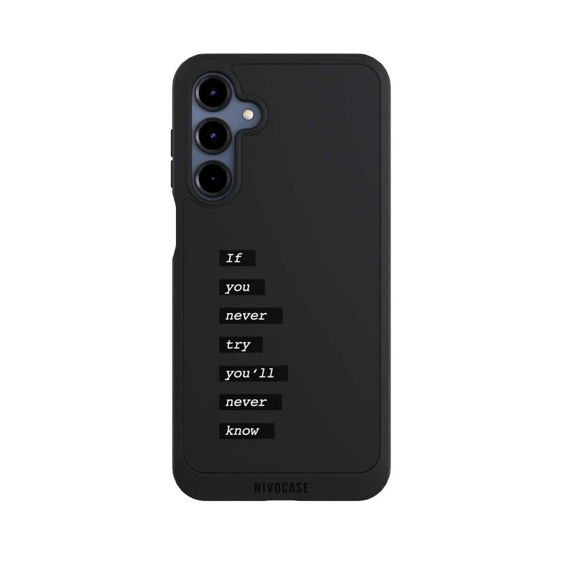 Galaxy A16 5G NIVOpure If You Try Black Transparent
