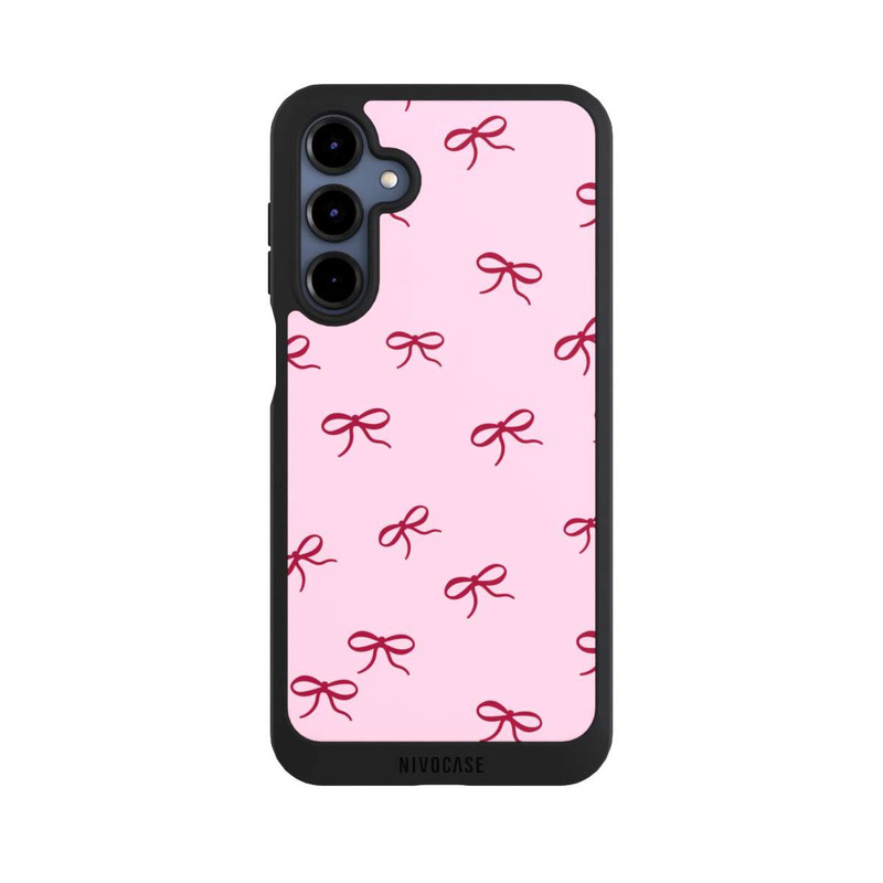 Galaxy A16 5G NIVOpure Schleifen Muster Rot Pink