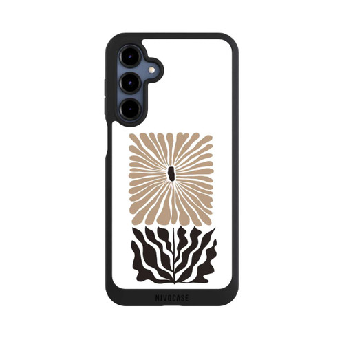 Samsung Galaxy A16 5G NIVOpure Eckige Blume Dunkelbraun