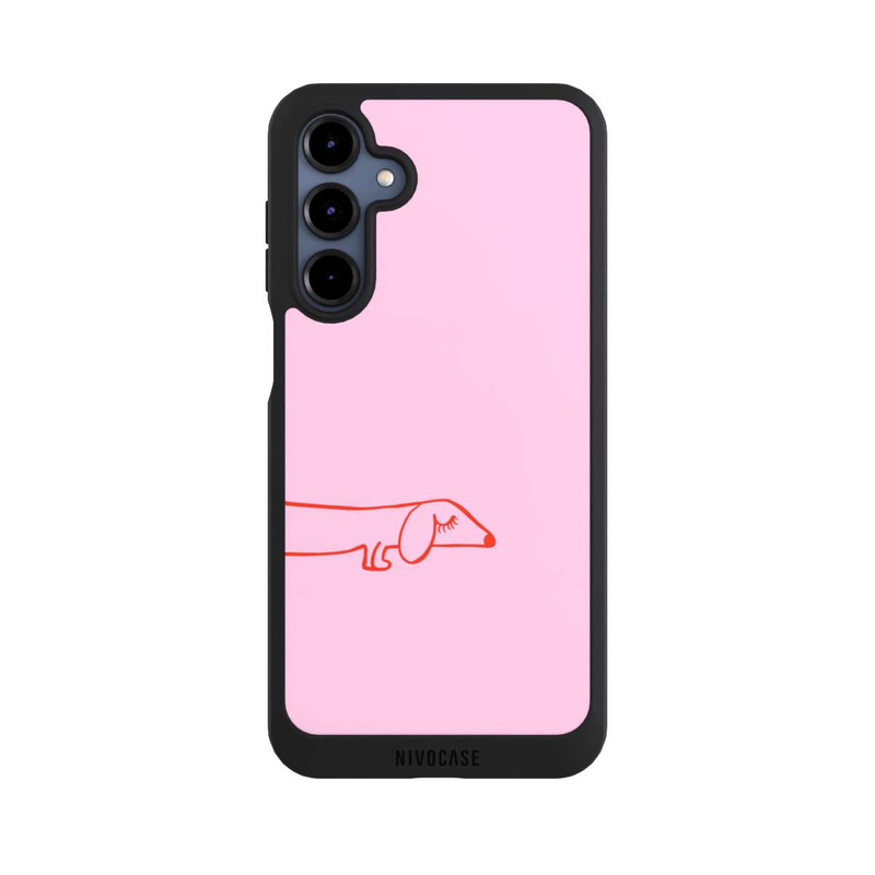 Galaxy A16 5G NIVOpure Dachshund Illustration Pink