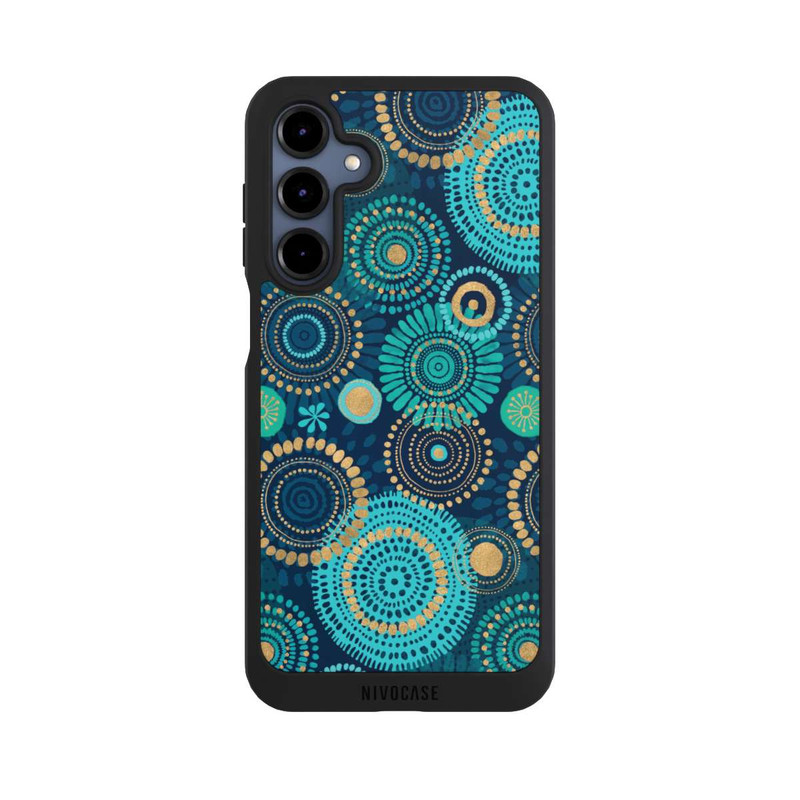Galaxy A16 5G NIVOpure Blockprint India Teal Gold