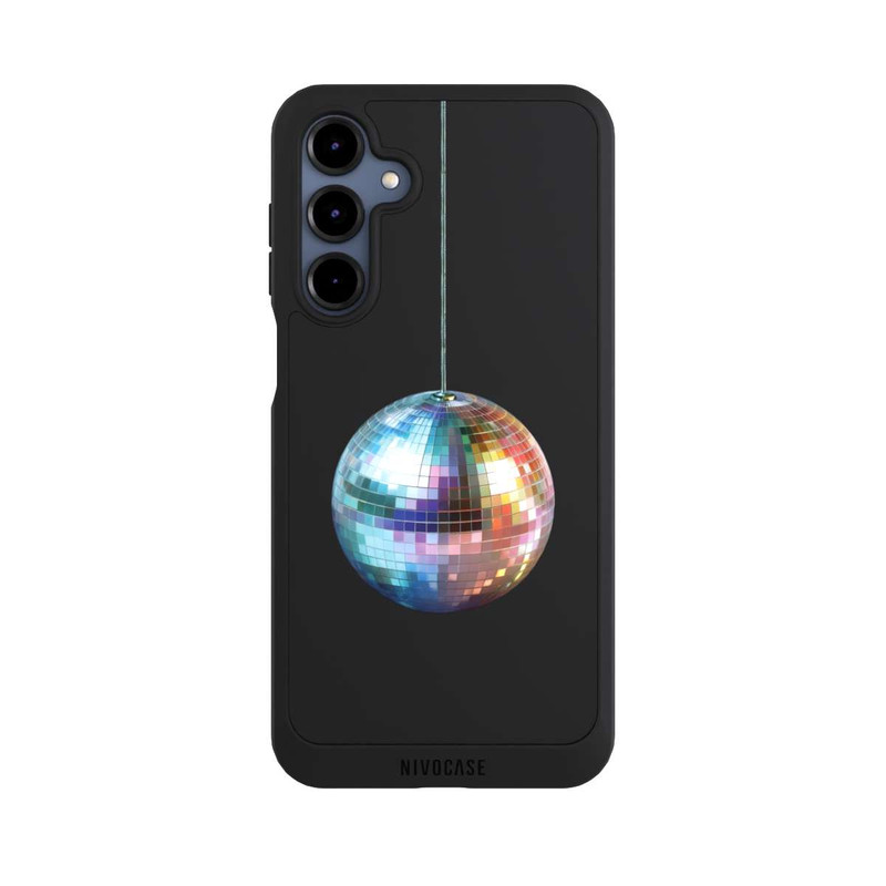 Galaxy A16 5G NIVOpure Disco Balls Party Blue Gold Transparent with AI