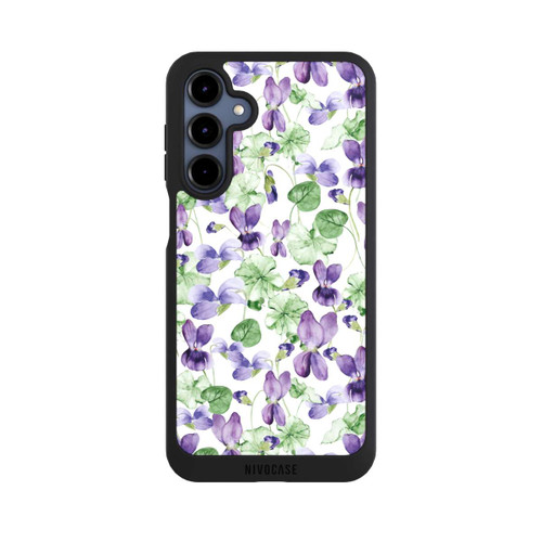 Samsung Galaxy A16 5G NIVOpure Purple Wildflowers Pattern Watercolor