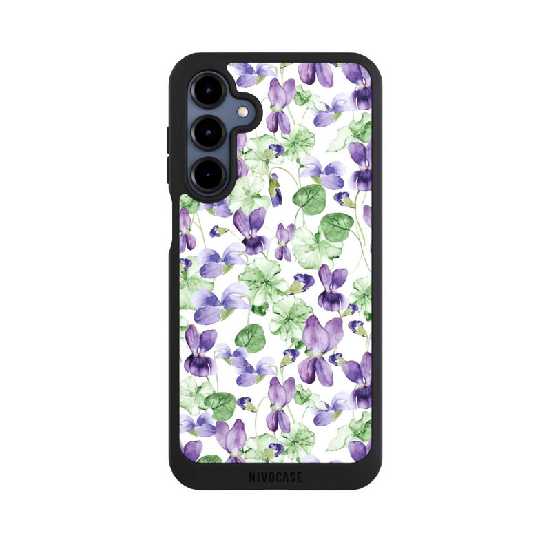 Galaxy A16 5G NIVOpure Purple Wildflowers Pattern Watercolor