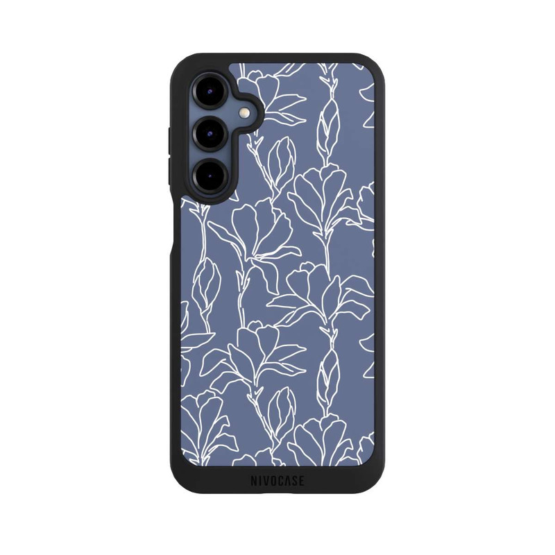 Galaxy A16 5G NIVOpure Flower Silhouettes on Blue