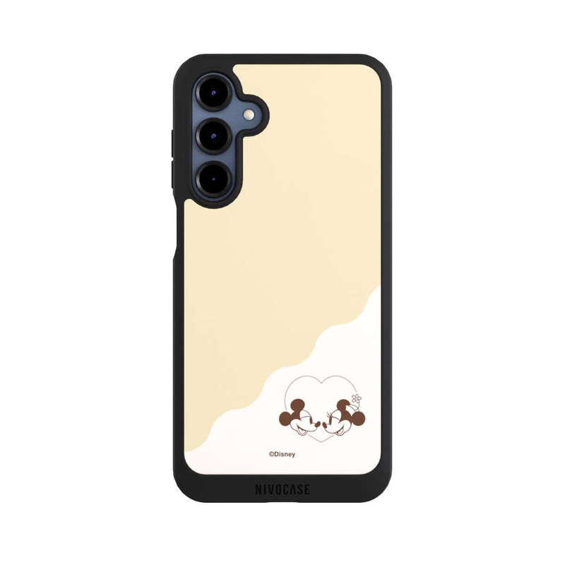Galaxy A16 5G NIVOpure Mickey and Minnie Love Heart Beige