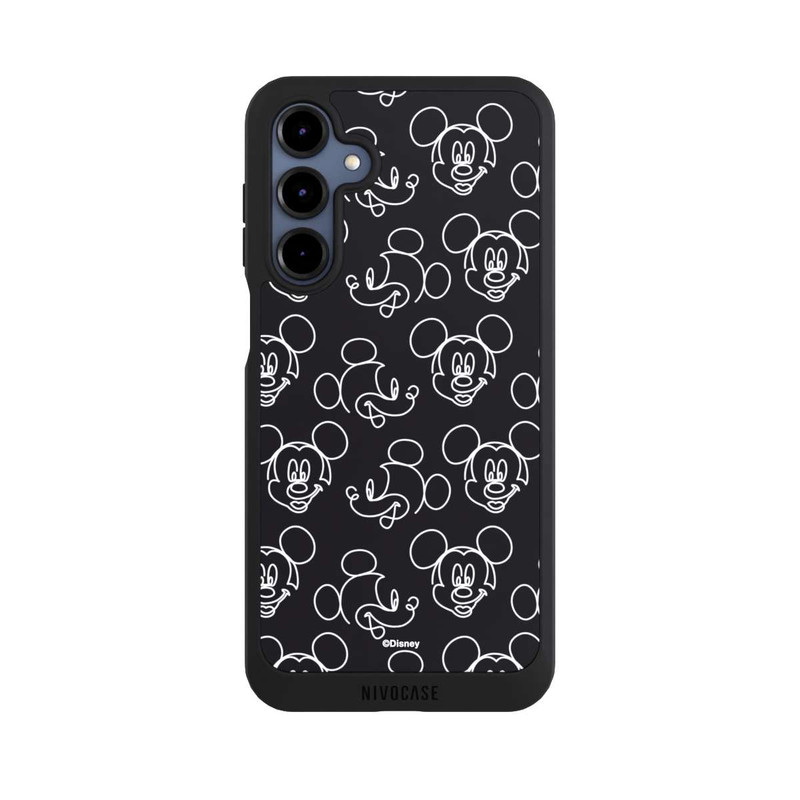 Galaxy A16 5G NIVOpure Disney Mickey Faces Black Line Art Pattern