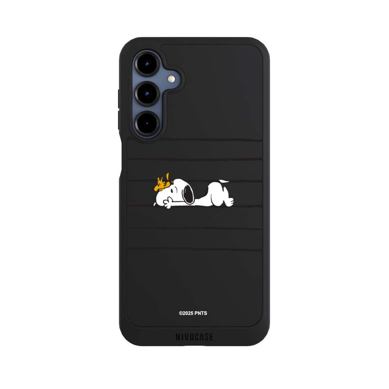 Galaxy A16 5G NIVOpure Snoopy Woodstock Streifen Peanuts Transparent