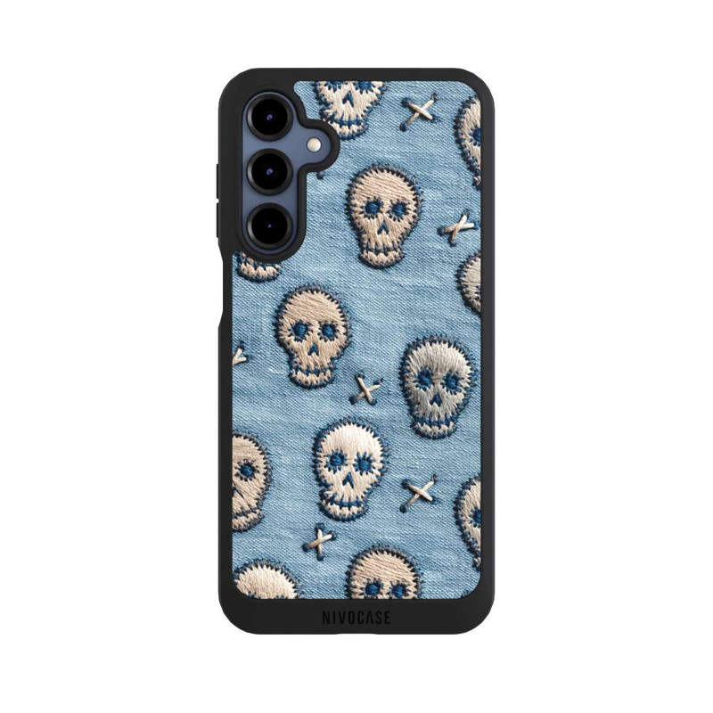 Galaxy A16 5G NIVOpure Skulls on Jeans Pattern