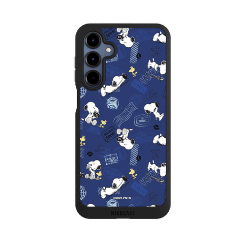 Samsung Galaxy A16 5G NIVOpure Peanuts Travel Stamps Pattern Blue