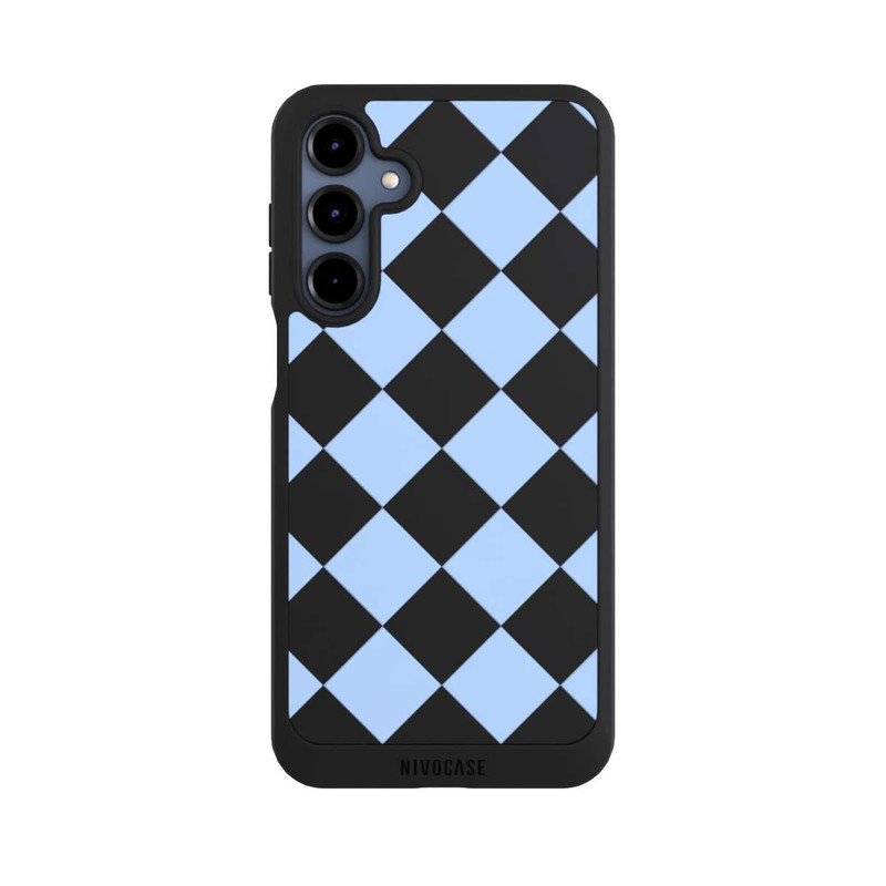 Galaxy A16 5G NIVOpure Checked Pattern Light Blue without Background