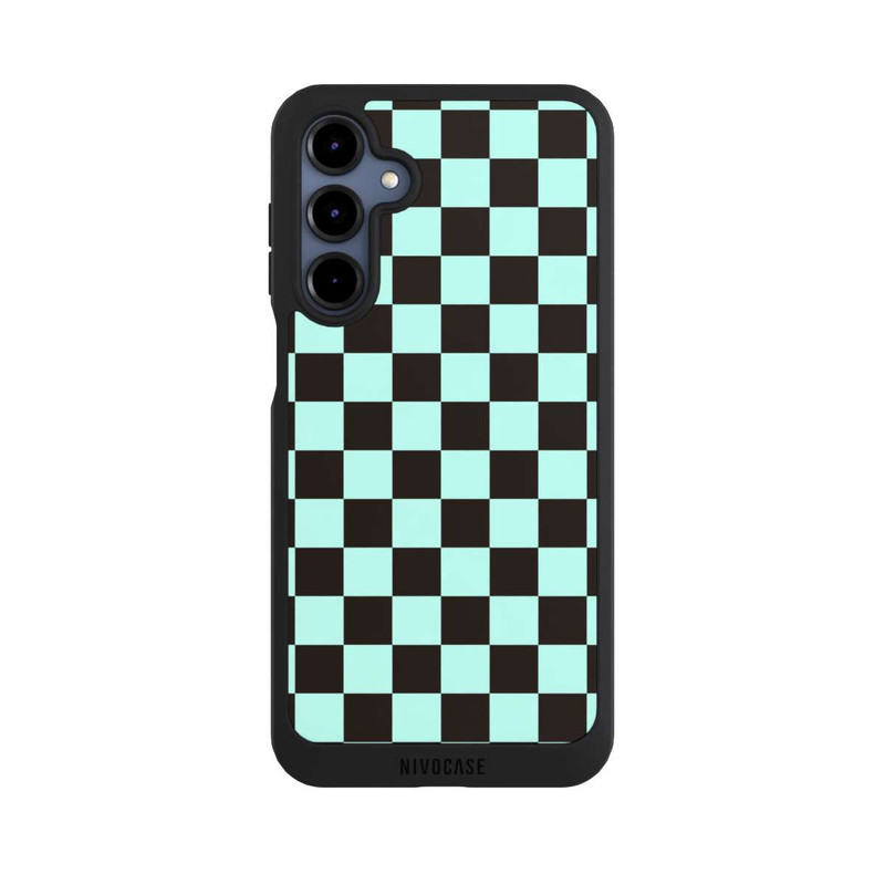 Galaxy A16 5G NIVOpure Schachbrett Braun Blau