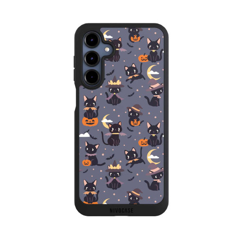 Samsung Galaxy A16 5G NIVOpure Cute Halloween Witch Cats and Pumpkins