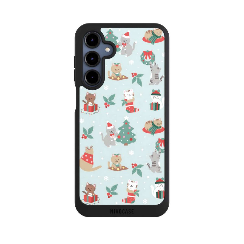 Galaxy A16 5G NIVOpure festliche Katzen im Winterwunderland