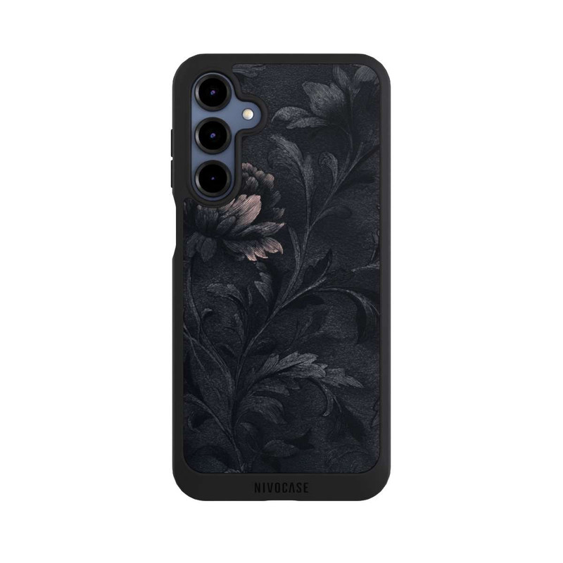 Galaxy A16 5G NIVOpure Dunkles Blumenmuster Vintage